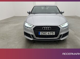 Audi A3 Sedan TFSI 150hk S-Line Sensorer Halvskinn Adp-Fart