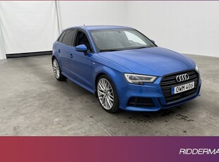 Audi A3Sportback TFSI S-Line RS-stolar Skinn Drag 2018, Halvkombi