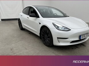 Tesla Model 3Performance Autopilot Svensksåld 2021, Halvkombi