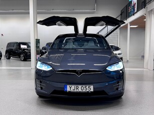 Tesla Model X 100D AWD 6-Sits Drag MOMS Uppgraderad Autopilot