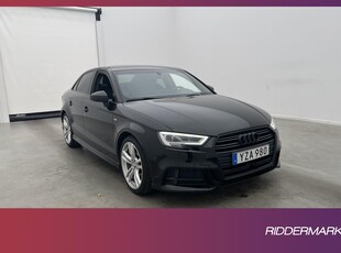 Audi A3 1.5 TFSI 150hk S-Line Halvskinn Sportstolar Sv-Optik