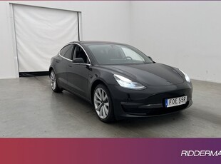 Tesla Model 3Long Range AWD Pano Kamera Skinn Svensksåld 2019, Halvkombi