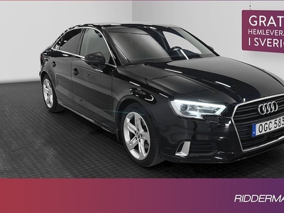 Audi A3Sedan TFSI Comfort Cockpit Värmare Navi Drag 2017, Halvkombi