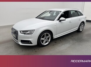 Audi A4 Avant TFSI 190hk S-Line Adaptiv-fart Halvskinn Drag