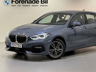 BMW 118i Model Sport Aut PDC Serviceavtal 2021, Halvkombi