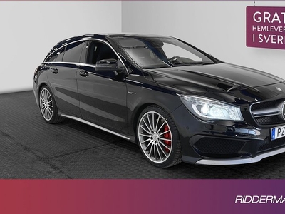 Mercedes CLA45 AMGBenz AMG CLA 45 4M AMG B-kamera Skinn Välservad 2016, Kombi