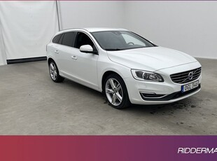 Volvo V60D4 AWD Summum VOC Värmare Sensorer Skinn 0,55l mil 2017, Kombi