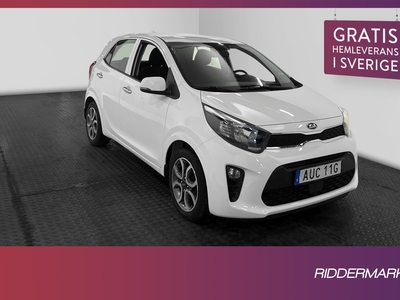 Kia Picanto 1.0 MPI 67hk Kamera CarPlay 0.43L/Mil Välservad