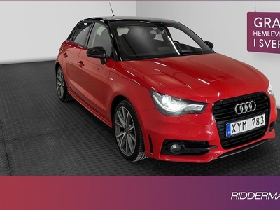 Audi A11.2 TFSI Sportback S-Line Låg skatt 0.51l mil 2014, Halvkombi