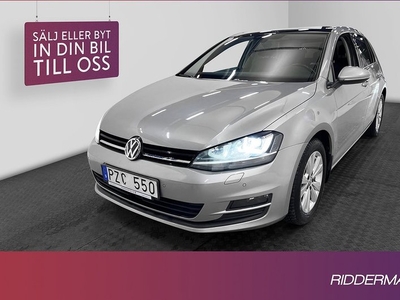 Volkswagen GolfTDI Premium Taklucka Sensorer Skinn 2014, Halvkombi