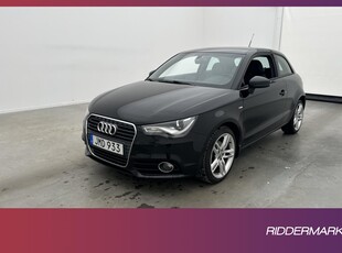 Audi A1 1.4 TFSI 122hk S-Line Halvskinn 0.53L/Mil Låg-Skatt