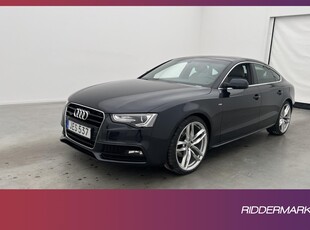 Audi A5 Sportback 2.0 TDI Q 190hk S-Line Pano P-Värm Skinn