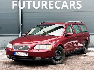 Volvo V70 2.4 Kinetic Besiktigad. Drag, halvskinn, skärm mm