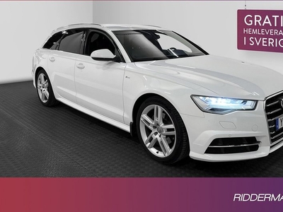 Audi A62.0 TDI Full S-Line P-värme Kamera Matrix Drag 2017, Kombi