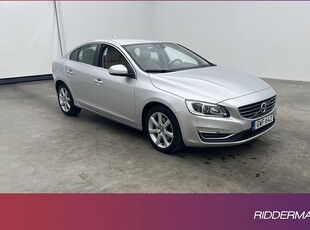 Volvo S60T4 Summum VOC Värm Skinn Rattvärme Keyless 2016, Sedan