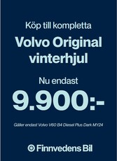 Volvo V60 B4 Diesel Plus Dark *V-HJUL KAMPANJ*