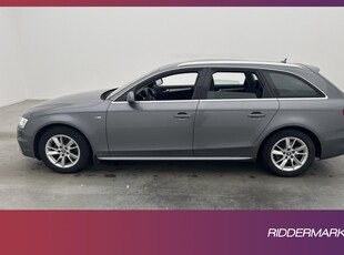 Audi A4 Avant 2.0 TDI 150hk Quattro S-Line D-Värm 0,48l/mil