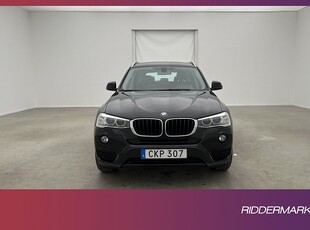 BMW X3 xDrive20d 190hk HiFi Värmare Sensorer Halvskinn Drag