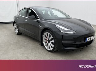 Tesla Model 3Performance AWD En-brukare Pano Sv.Såld 2019, Halvkombi