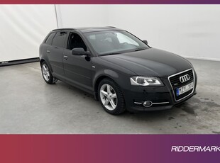 Audi A3 SB TFSI Q 200hk S-Line En-Bruk Värmare Panorama BOSE