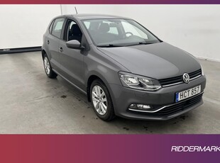 Volkswagen Polo 1.2 TSI 90hk Bluetooth Låg-Skatt 0.47L/Mil