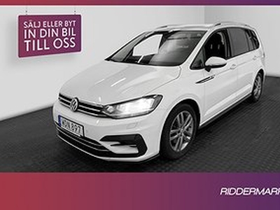 Volkswagen Touran TSI 150hk R-Line 7-sits B-kam CarPlay Drag