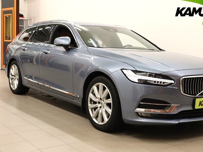 Volvo V90D4 Inscription Drag B-kam HuD Navi Kamrem Bytt 2017, Kombi