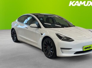 Tesla Model 3Performance AWD Pano Kamera Navi 2021, Halvkombi