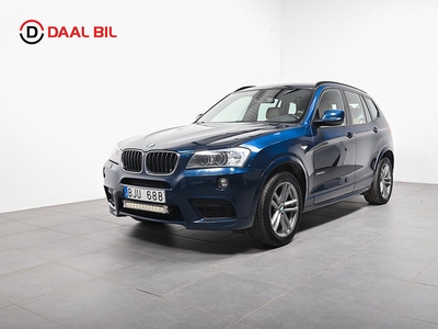 BMW X3 XDRIVE20D 184HK M-SPORT MVÄRM DRAGKROK LÄDER