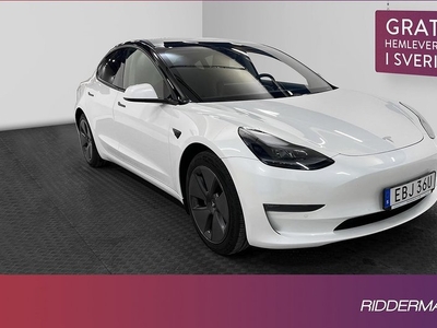 Tesla Model 3Long Range AWD Pano Kamera Skinn Sv.Såld 2021, Halvkombi