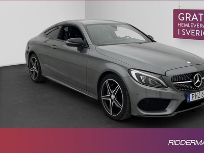 Mercedes C220Benz C 220 d Coupé AMG Night Kamera Halvskinn 2017, Sportkupé