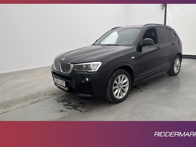 BMW X3 xDrive30d 258hk M Sport Pano H/K Fjärr-värm Navi Drag