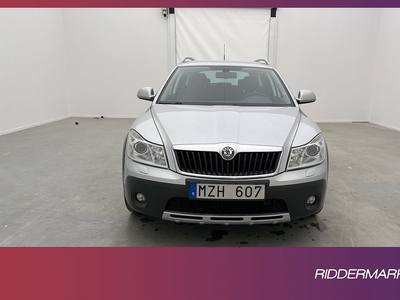 Skoda Octavia Scout TDI 4x4 140hk En-bruk Värmare Navi Drag