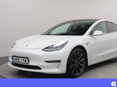 Tesla Model 3Performance AWD Autopilot Panorama V-hjul 2020, Halvkombi