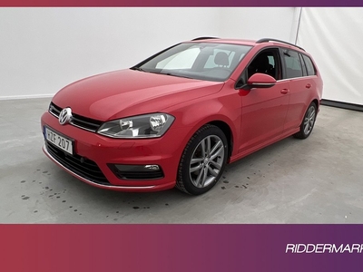 Volkswagen Golf Sportscombi 4M 150hk R-Line Värm Kamera Drag