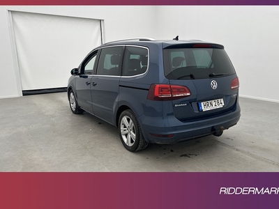 Volkswagen Sharan 2.0 TDI 4M 7 Sits DVärm Drag B-Kam 184hk