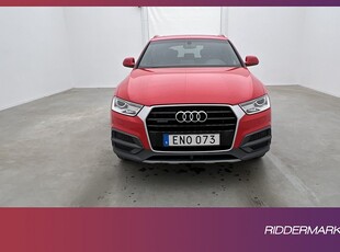 Audi Q3 2.0 TDI Q 184hk Sport edt Pano Kamera H-skinn Drag