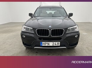 BMW X3 xDrive20d 184hk Värmare HiFi Skinn Sensorer Drag