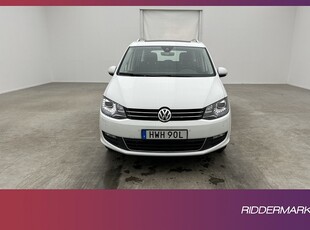 Volkswagen Sharan 1.4 TSI 150hk 7-sits Pano Kamera Navi Drag