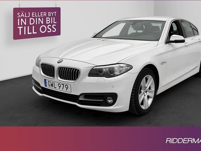 BMW 520d Sedan Comfort HiFi Skinn Sensorer Rattvärm Välserv 2015, Sedan