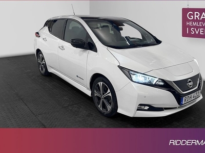 Nissan LeafTekna 360° kamera Navi CarPlay Välservad 2019, Halvkombi