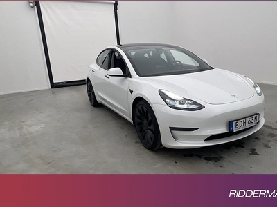 Tesla Model 3Performance En-brukare Autopilot Sv.Såld 2021, Halvkombi