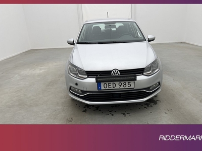 Volkswagen Polo 1.2 TSI 90hk Värmare LED-ramp Välservad