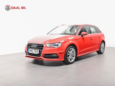 Audi A3 SPORTBACK 1.4 TFSI 125HK S-LINE P.SEN 536KR ÅRSSKATT