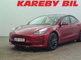 Tesla Model 3Performance AWD FSD AP | Premium ljud 2021, Halvkombi