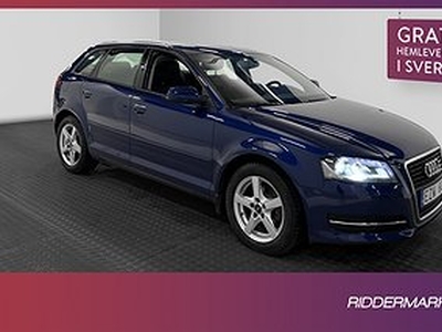 Audi A3 Sportback TDI 105hk Attraction Halvskinn Sensorer