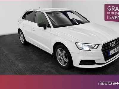 Audi A3Sportback 1.6 TDI Comfort Carplay Välservad 2017, Halvkombi