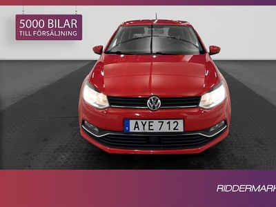 Volkswagen Polo 1.2 TSI 90hk Bluetooth Välservad 0,47l/mil