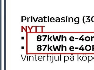 Nissan Ariya SUPERKAMPANJ Privatleas I 87 kWh 4-hjulsdriven