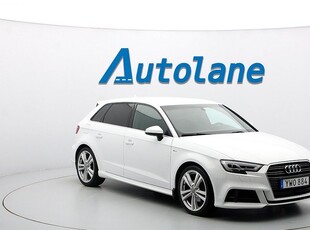 Audi A3Aut, S-Line, Adaptiv fart. Drag, Se spec 2018, Halvkombi